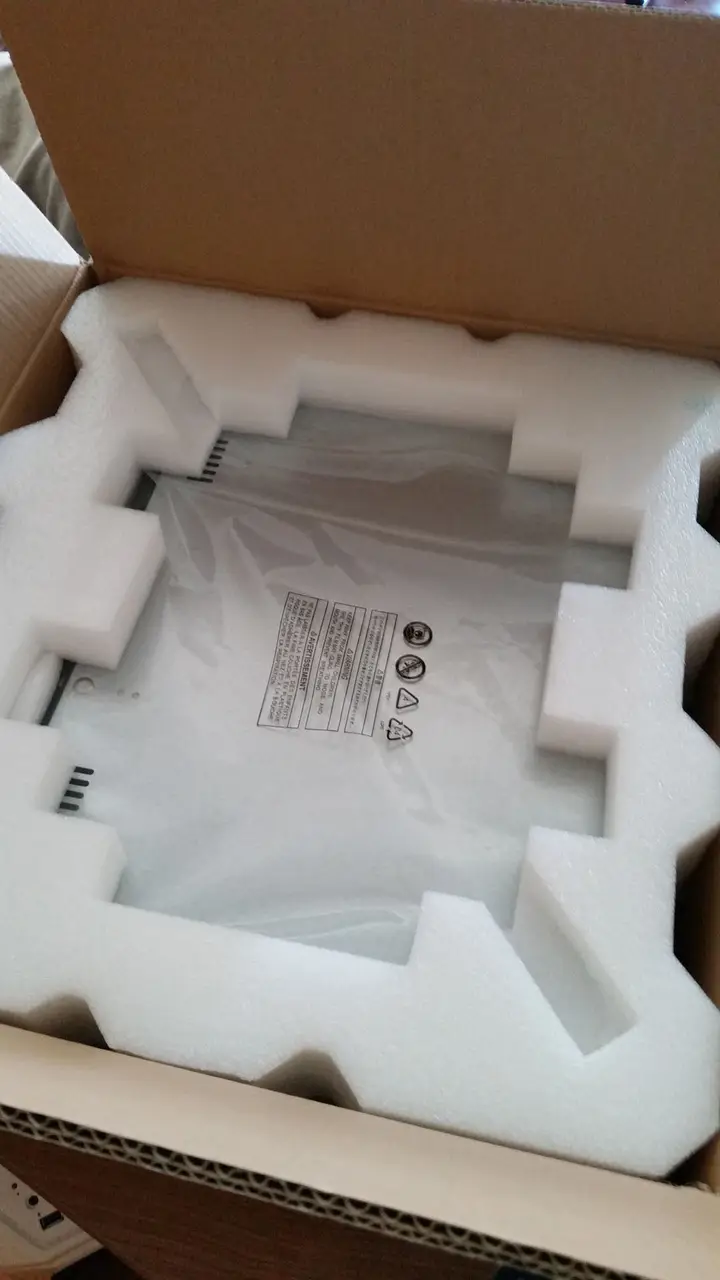 New rackmount server chassis packed in protective foam