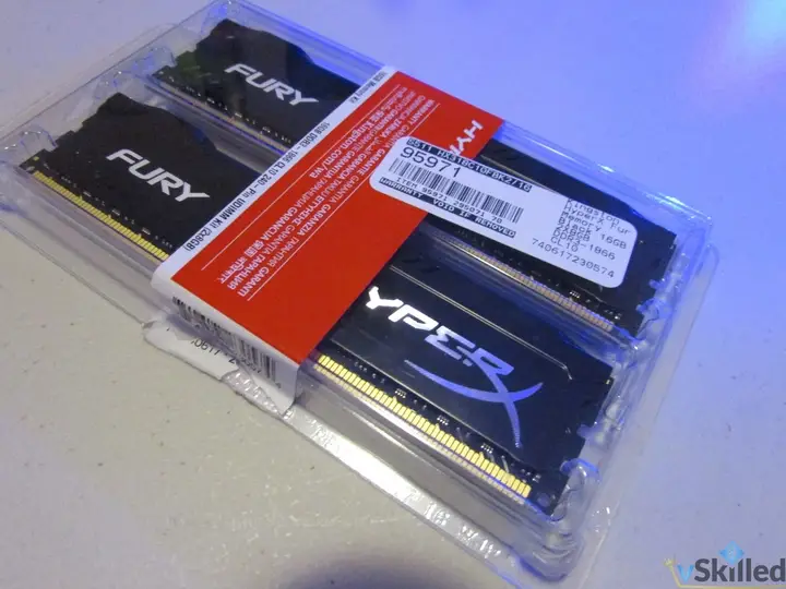 Packaged Kingston HyperX Fury memory modules